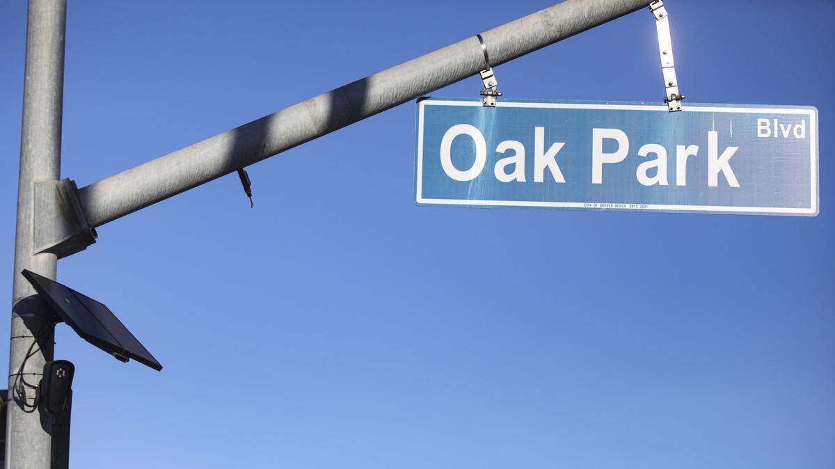 Flock cameras have been installed in Grover Beach, seen hear at Oak Park and Grand Ave. on March 18, 2026.