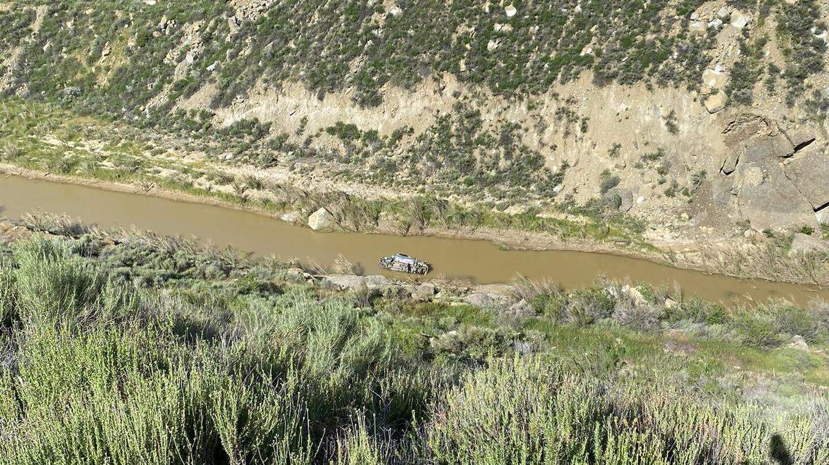 A pickup truck was found 300 feet over the side of Highway 166 in the area of the Rock Front Off-Highway Vehicle Area early on April 24, 2023. The driver was pronounced dead at the scene.