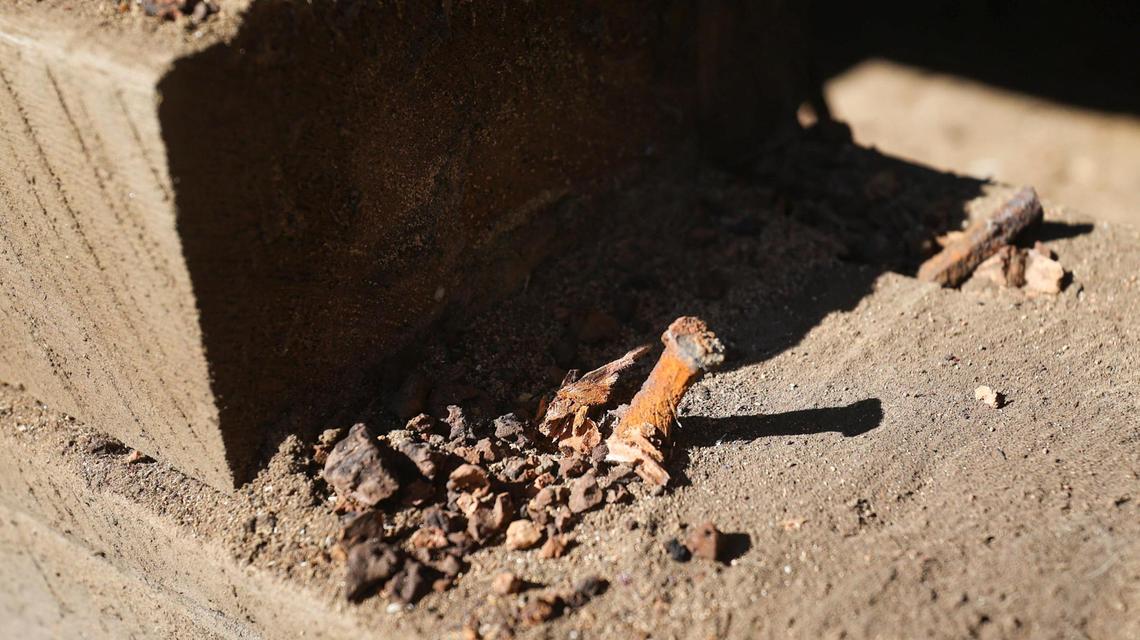 The old foundation of Sebastian’s General Store in San Simeon was sagging and held together with square nails. The foundation is being replaced and the building restored scheduled to open next year.
