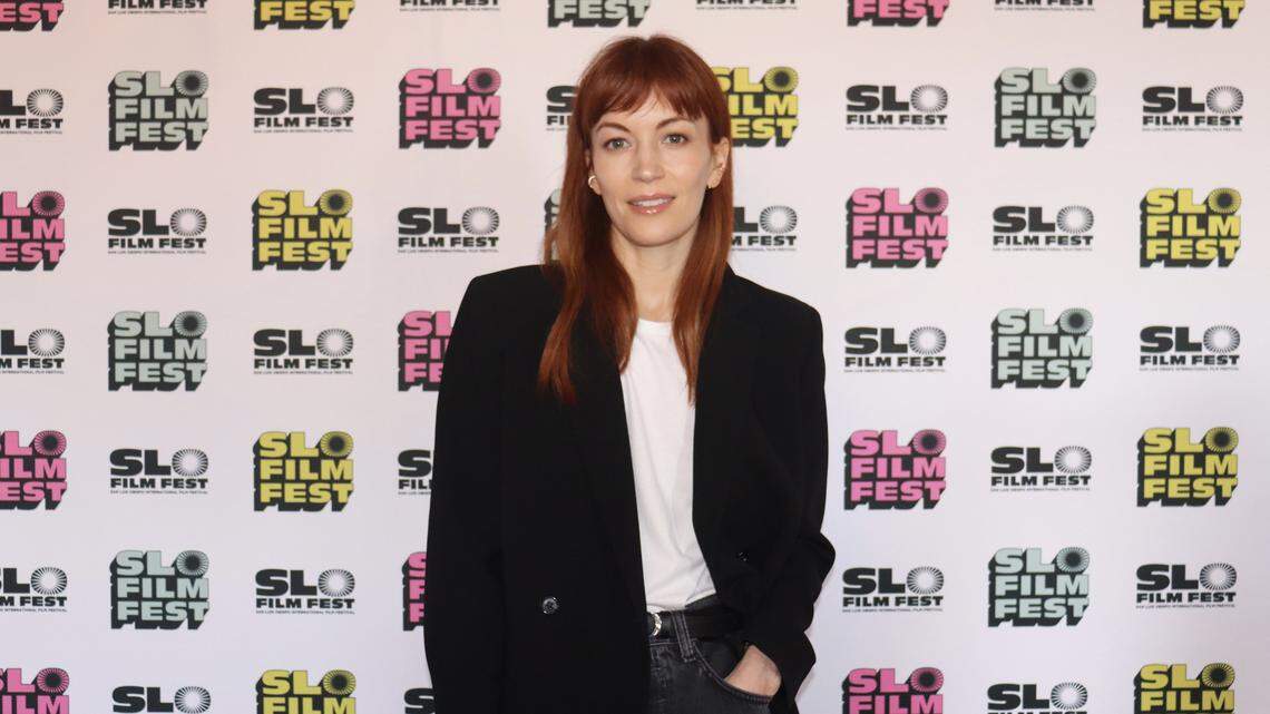 “Severance” star Britt Lower walked the red carpet at the San Luis Obispo International Film Festival on April 26, 2026, for the showing of her new film “Sender.”