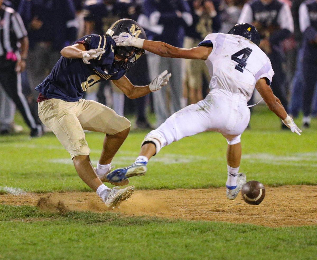 Mission Prep beat Arroyo Grande 41-35 in a Mountain League football game on Oct. 14, 2022.