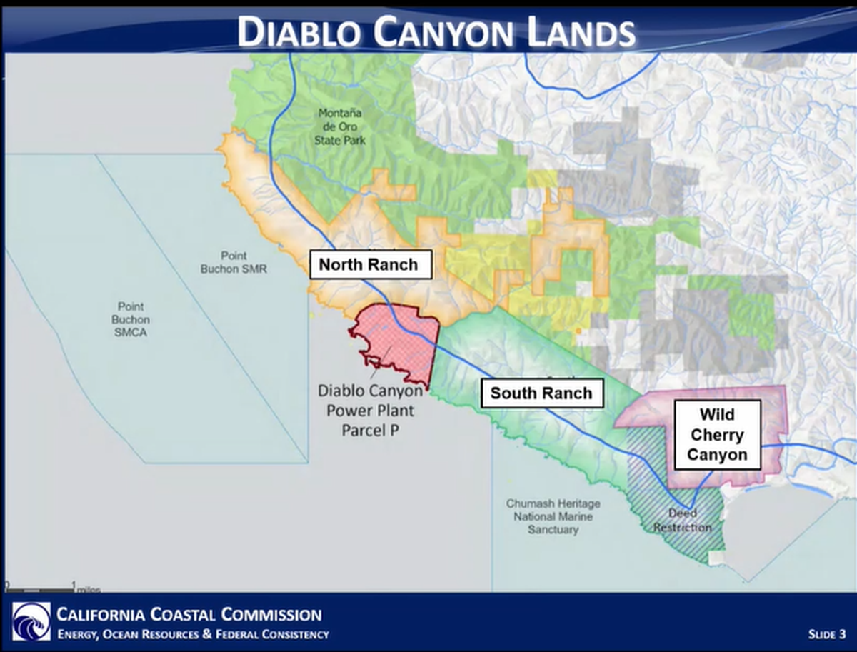 The California Coastal Commission required PG&E to dedicate thousands of acres of land surrounding the Diablo Canyon nuclear power plant to conservation as a condition of its coastal development permit to operate the facility on Dec. 11, 2025.