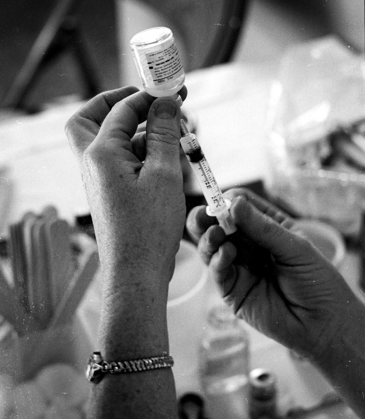 County Health Department Immunization clinic was held in Atascadero Jan. 7, 1965.