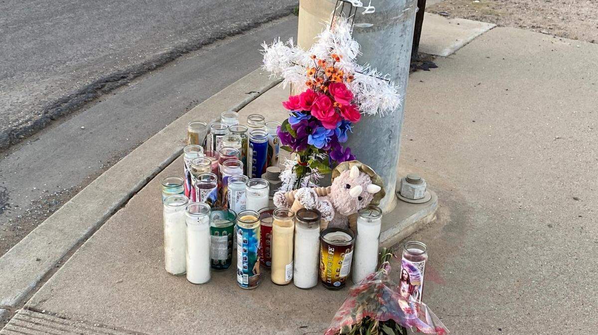 lowers and candles have been placed at the site of a fatal crash at North Blosser Road and West Alvin Avenue in Santa Maria. One of the drivers has been charged with murder and driving under the influence.