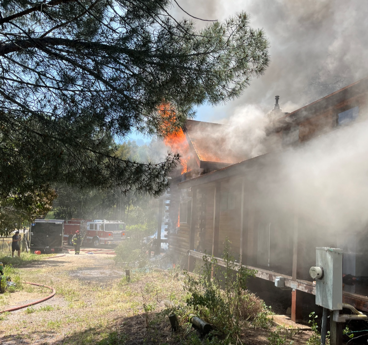 A house fire caused by improperly discarded wood-staining rags caused extensive damage in Atascadero, California, on May 6, 2026.