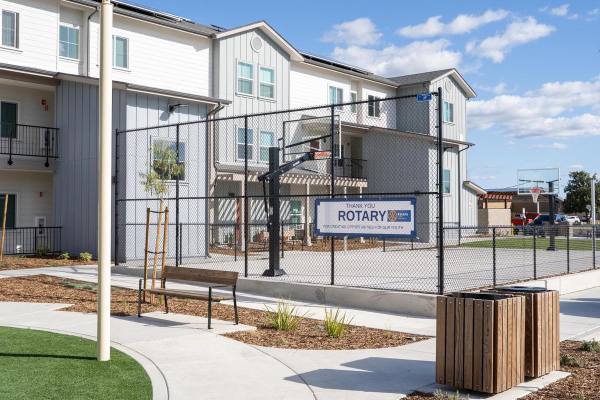 Sunrise Villas, a 69-unit affordable housing project within the Viñedo development, comes with amenities including a playground, basketball and volleyball court and outdoor barbecue area, pictured here Tuesday, March 18, 2025.