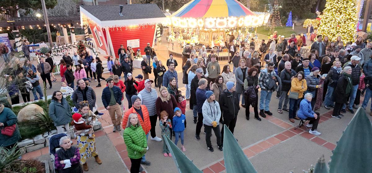 San Luis Obispo’s Jewish community gathered with friends and neighbors Dec. 26, 2024, for the city’s annual Hanukkah celebration downtown.