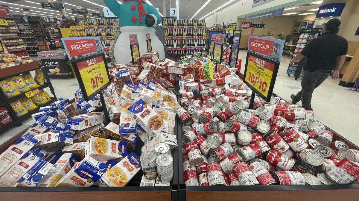 Grocery stores throughout San Luis Obispo County are running deals on specific Thanksgiving foods, like cream of mushroom soup and chicken broth.