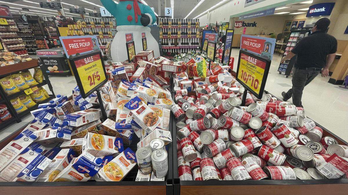 Grocery stores throughout San Luis Obispo County are running deals on specific Thanksgiving foods, like cream of mushroom soup and chicken broth.