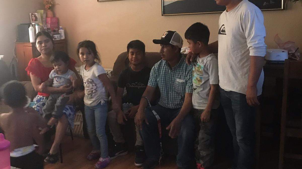 The Gonzalez Vazquez family of eight was displaced by the fire, which completely destroyed their home in San Miguel, California on July 4, 2022.