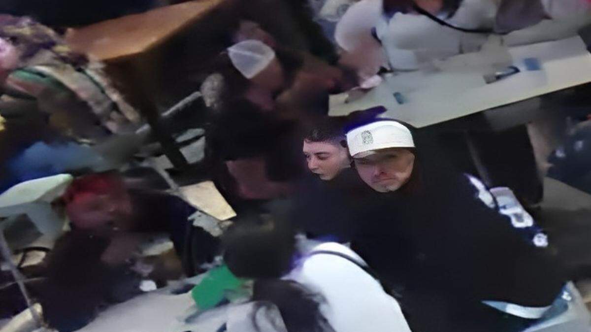 The man in the white hat is suspected to have participated in a bar fight inside Mr. Ricks in Avila Beach on May 13, 2023.