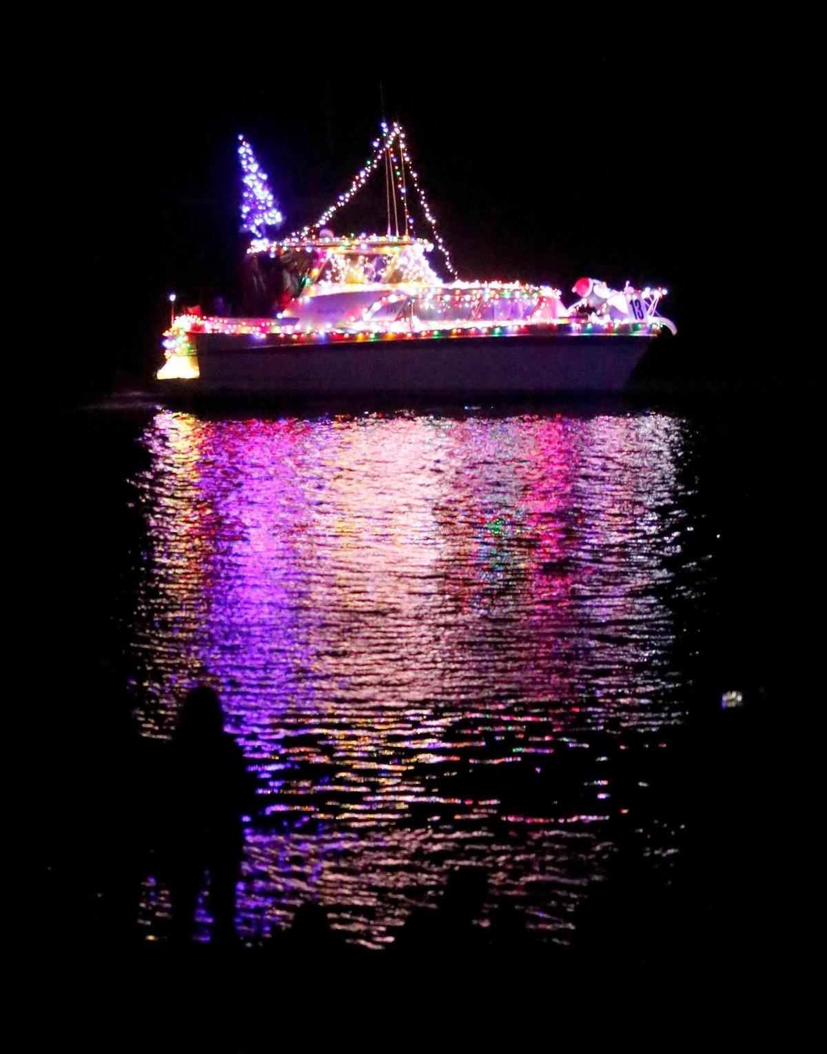 The Morro Bay Lighted Boat parade was held in Morro Bay Harbor, Saturday, Dec.4, 2021.