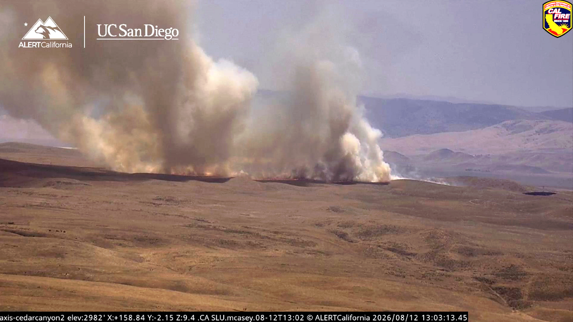 Brush fire grows to 1,000 acres in rural SLO County