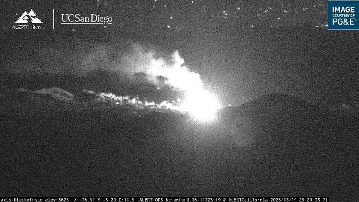 The structure fire could be seen with flames and smoke close to midnight on Saturday.