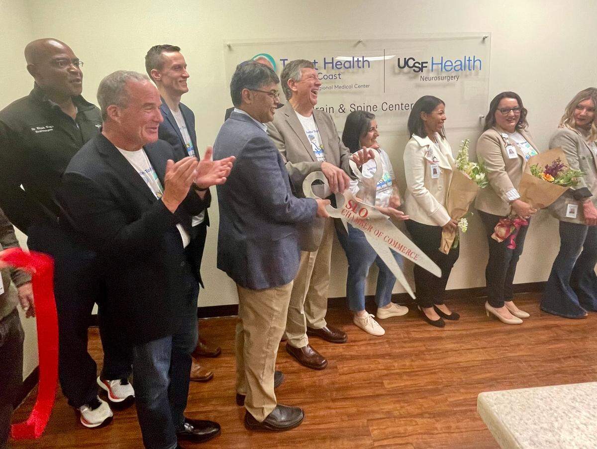 A ribbon-cutting ceremony was held for the new Tenet Health Central Coast, UCSF Spine Center in San Luis Obispo on May 4, 2023.