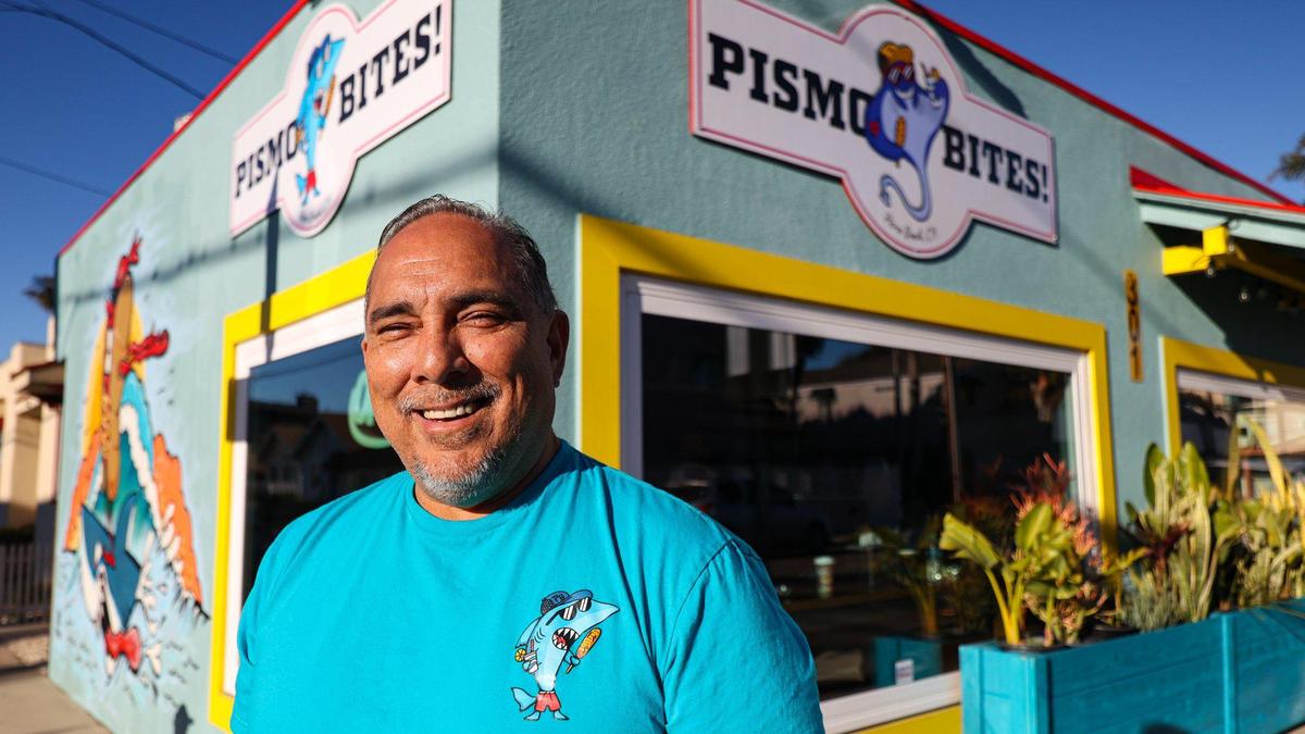 Ray Holguin opened his new Pismo Bites restaurant at the corner of Cypress Street and Park Avenue in Pismo Beach. The restaurant serves breakfast and lunch and specializes in burritos, hot dogs, corn dogs and fresh beverages.
