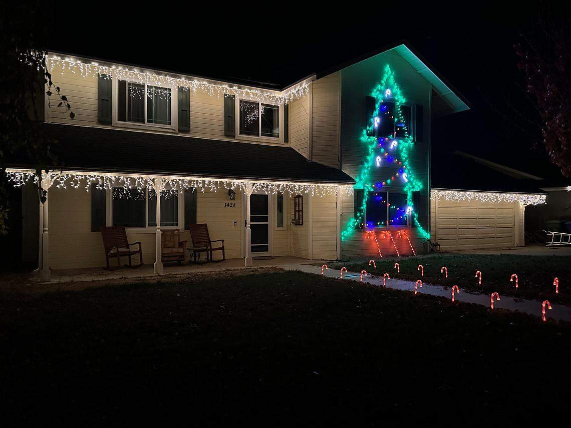 This Templeton holiday display has more than 3,000 lights along the property. 
