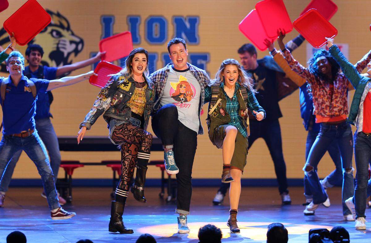 The cast of “Mean Girls” performs at the 72nd annual Tony Awards at Radio City Music Hall on Sunday, June 10, 2018, in New York. A traveling production of the popular Broadway musical will stop at the Performing Arts Center on April 1, 2024.