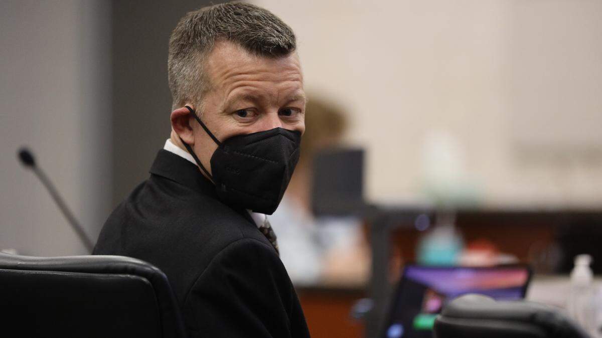 Paul Flores appears in Monterey County Superior Court in Salinas on Aug. 25, 2022, during the Kristin Smart murder trial. He is serving a prison sentence of 25 years to life for killing the Cal Poly student.