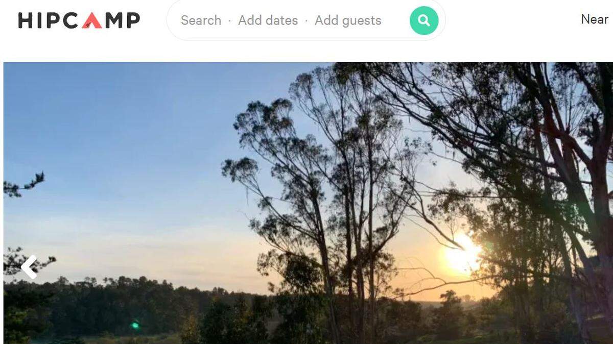 A Hipcamp.com listing for the Totally Epic campground in Cambria.