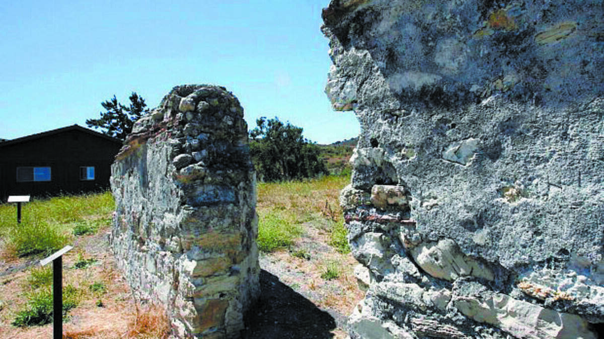 Ruins of the original Mission de la Purisima ConcepciÃ³n de Maria Santisima, destroyed by the 1812 temblor in the city of Lompoc.