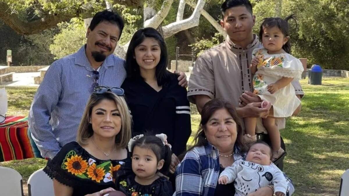 Goleta grandmother Juana Flores, bottom right, was deported on Thanksgiving Day. Her family, seen here, includes her son Caesar Flores, top right, who serves in the U.S. Air Force.
