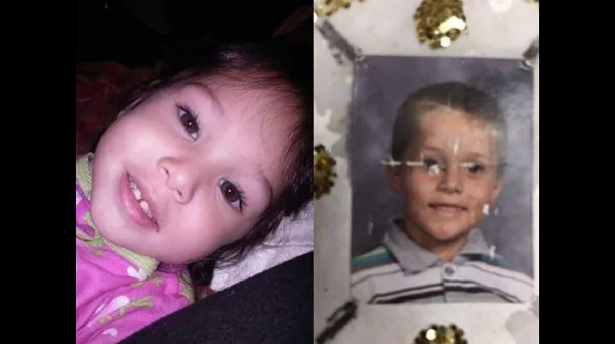 The bodies of Shaun (right) and Delylah Tara, ages 7 and 3, were found in a storage unit in Redding, California — weeks after they died.