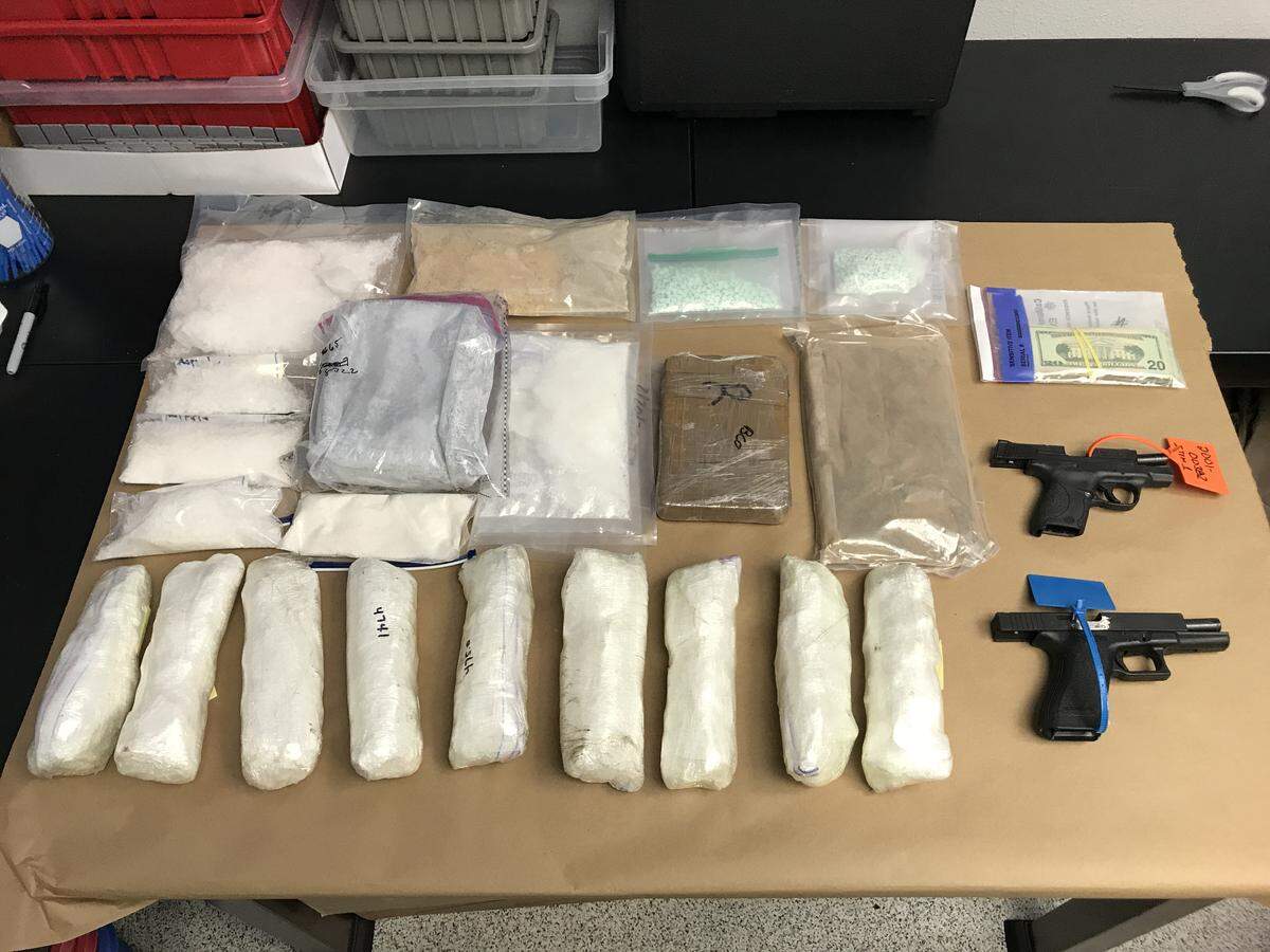 Narcotics seized by the San Luis Obispo County Sheriff’s Office include methamphetamine, heroin and fentanyl.