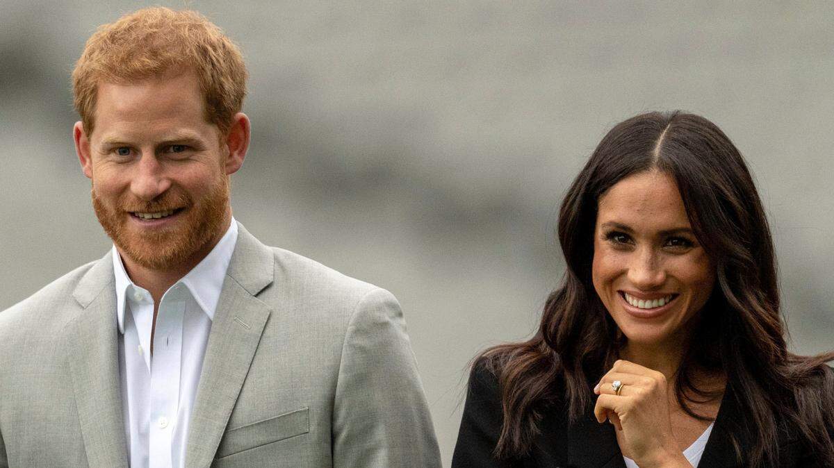 Prince Harry, the Duke of Sussex, and Meghan Markle, the Duchess of Sussex, visit Croke Park on July 11, 2018 during their visit to Dublin, Ireland. The Santa Barbara County Sheriff’s Office says a man was arrested on suspicion of prowling after being discovered outside the couple’s Montecito home.