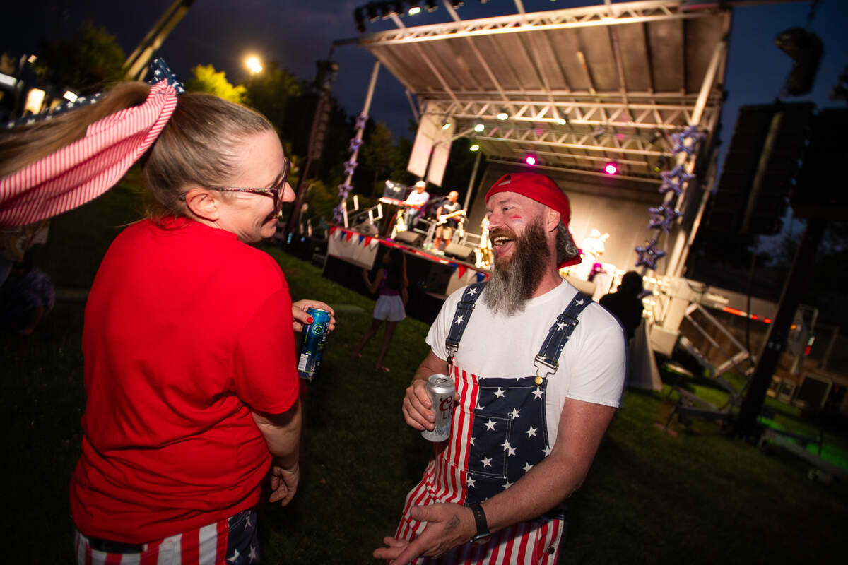 Attendees of Paso Robles’ Fourth of July celebration celebrate the nation’s 250th birthday with live music, food trucks and games at Barney Schwartz Park on July 4, 2026.