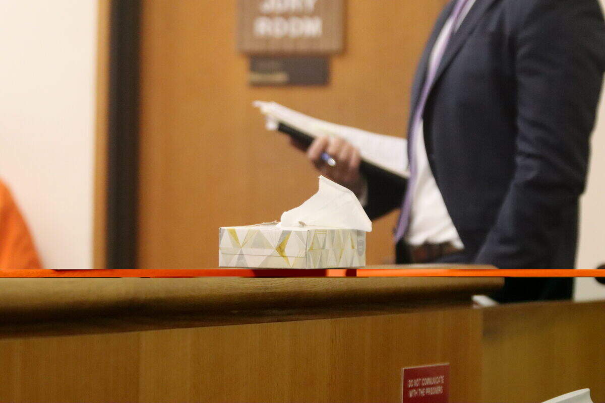 A box of tissues was offered to Julia Thompson, the president of GALA Pride and Diversity Center’s board of directors from January 2024 to January 2026, during her victim statement at the June 25, 2026, sentencing hearing of former executive director Dustin Colyer-Worth, who was convicted of embezzling funds from the organization between November 2022 and August 2024. He was ordered to serve 90 days in jail and pay back nearly $60,000.