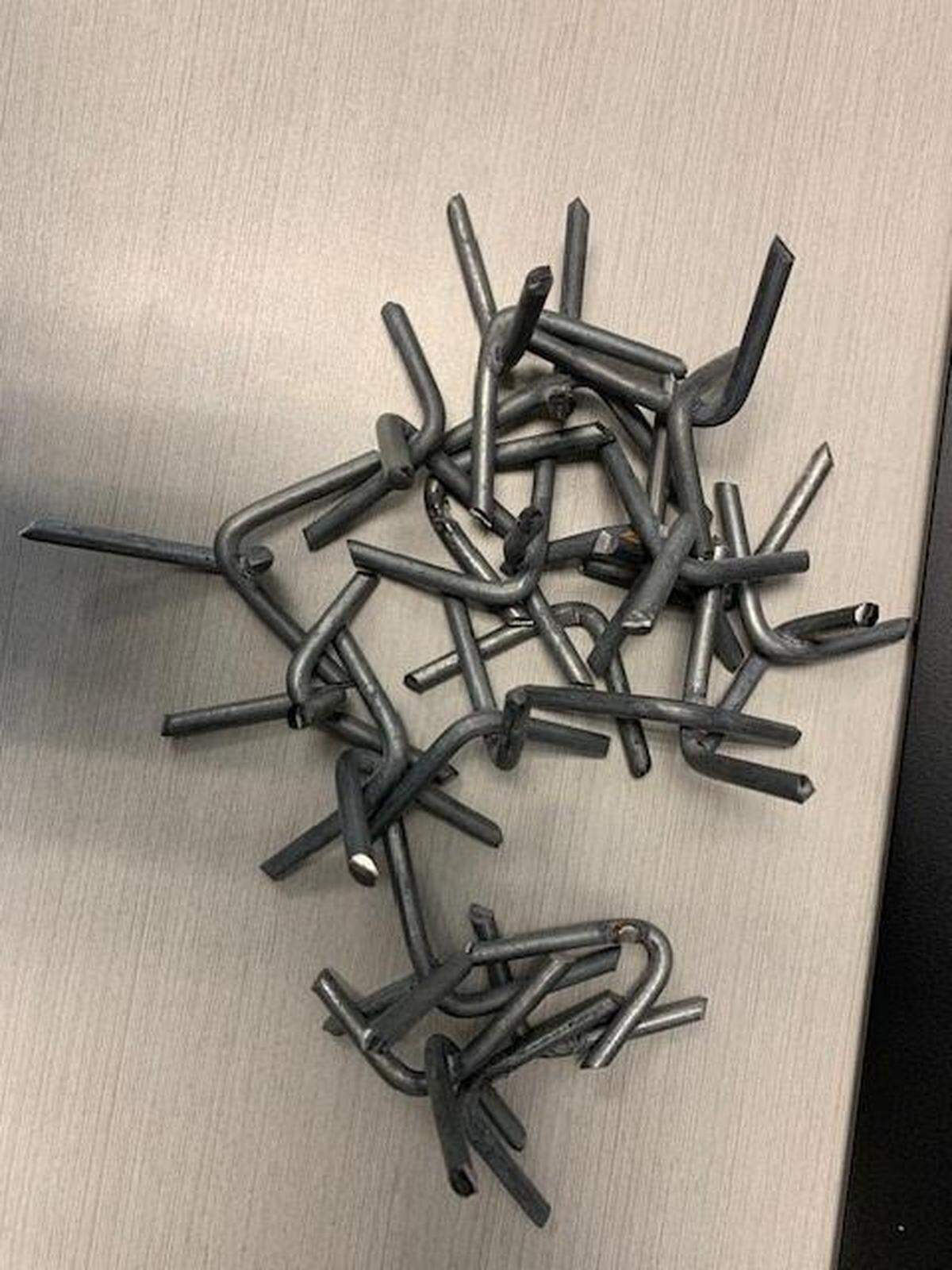 The Paso Robles Police Department is seeking information about suspects who are allegedly placing caltrops on public roadways.