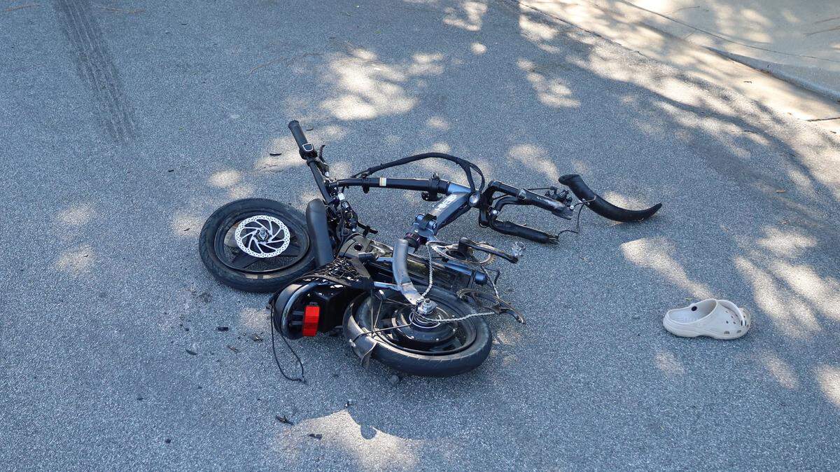 A 12-year-old child had major injuries after they collided with a car while riding an electric bike on Saturday, May 9, 2026. The child was not wearing a helmet, police said.
