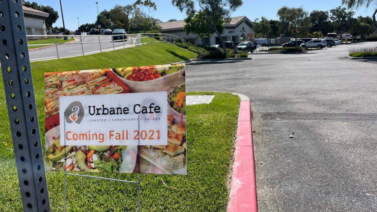 Signs went up declaring Urbane Cafe would open in a former Starbucks location in Arroyo Grande. The restaurant is expected to open in November.