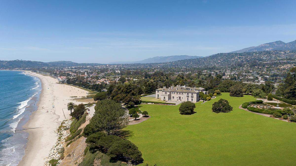 The oceanfront Clark estate at 1407 E. Cabrillo Blvd. in Santa Barbara, known as Bellosguardo, was bequeathed to a nonprofit foundation to foster the arts.