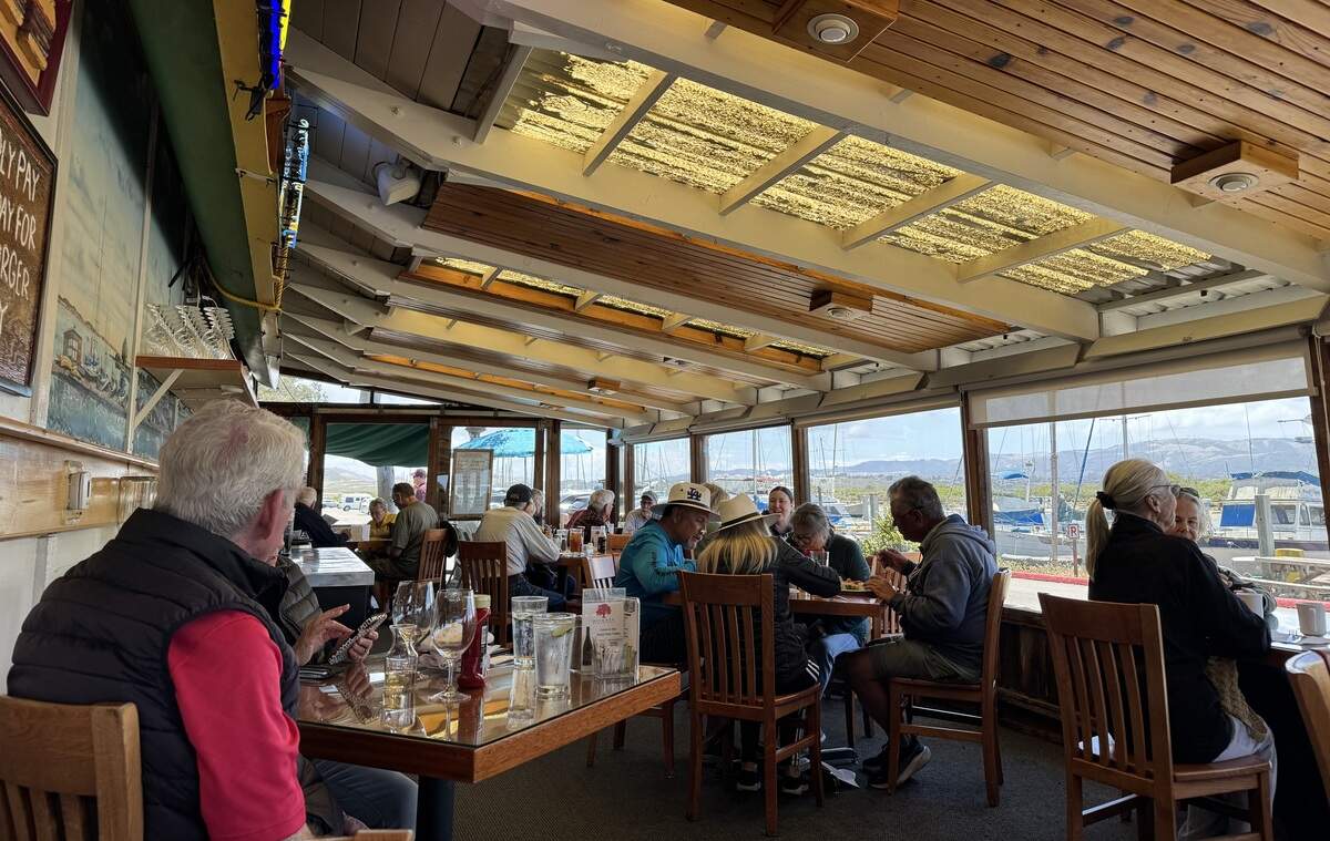 The interior of the Bayside Cafe at 10 State Park Road in Morro Bay on May 27, 2026.