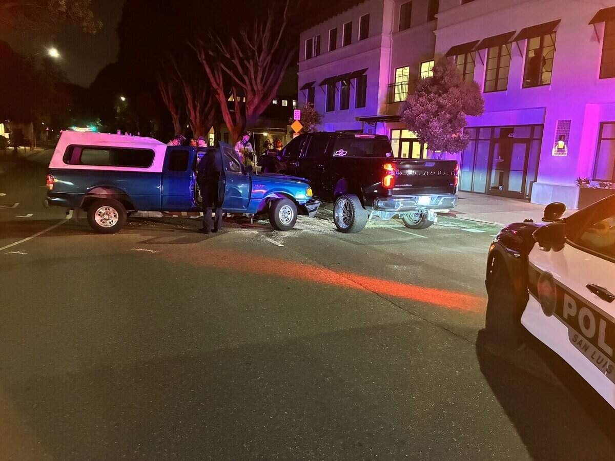 One person was hospitalized after a suspected drunk driver crashed into their car on July 8, 2026, the San Luis Obispo Police Department said.