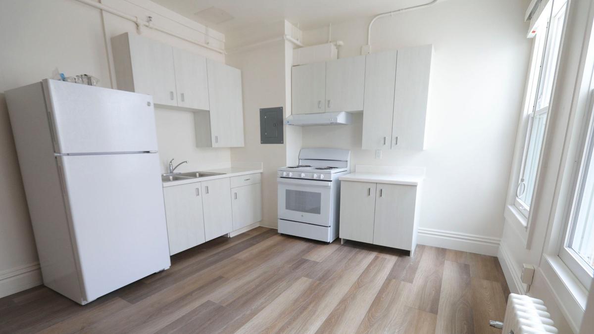 The Anderson Hotel Apartments features unites with renovated kitchens, new appliances and floors and new windows, seen here on Sept. 16, 2024.
