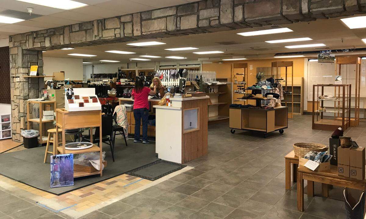 The shelves inside Whitehorse Tack were nearly bare on Nov. 30, 2021, the last day of business for the equestrian store in Paso Robles.