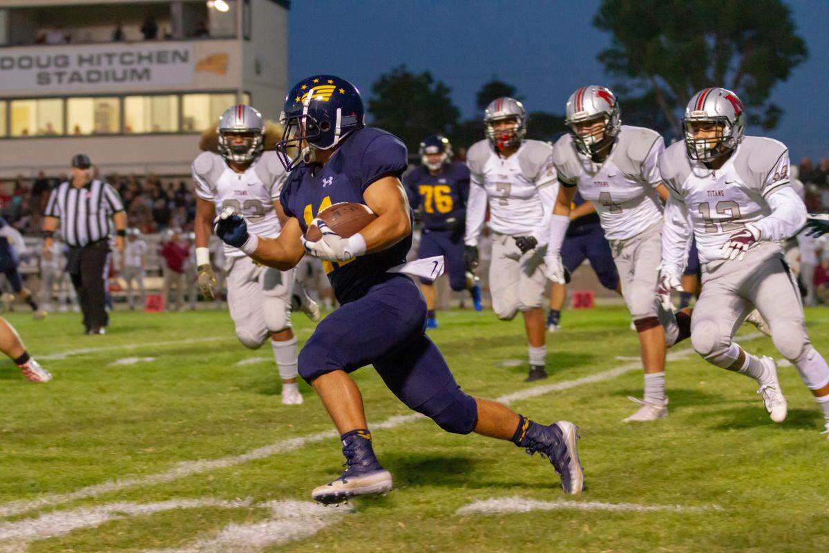 Elijah Castro returns at running back for Arroyo Grande in 2019.