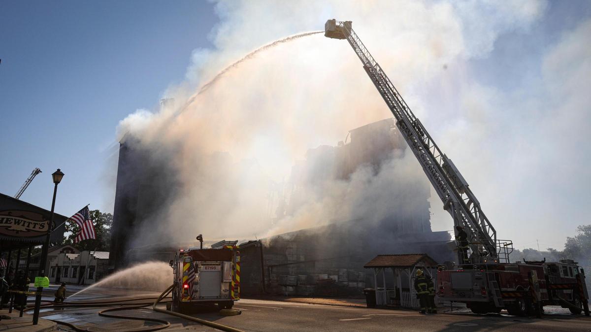 Fire devastates historic Templeton Feed & Grain building as town watches