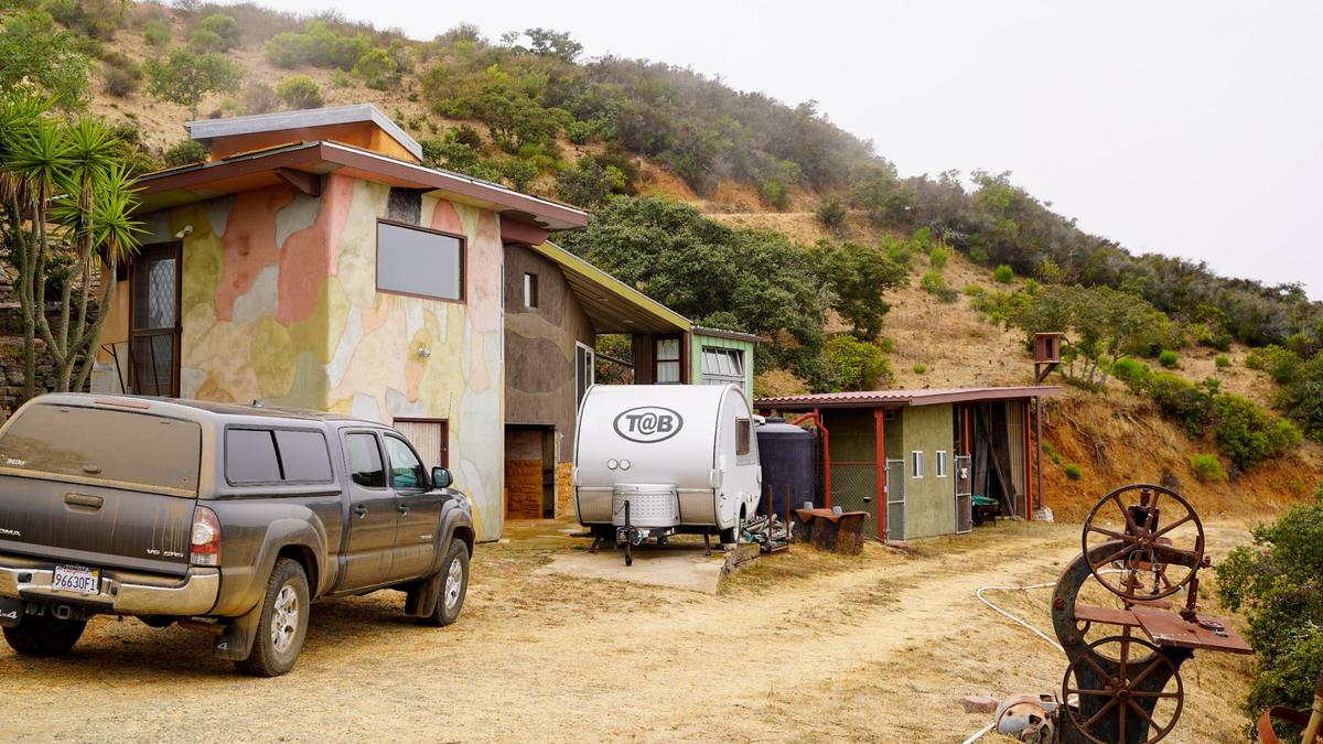 San Luis Obispo County homeowners Cam and Janeen Schiff spent 15 years turning a 40-acre mountaintop property between Cayucos and Atascadero into an ecologically friendly home, pictured Wednesday, Sept. 25, 2024.