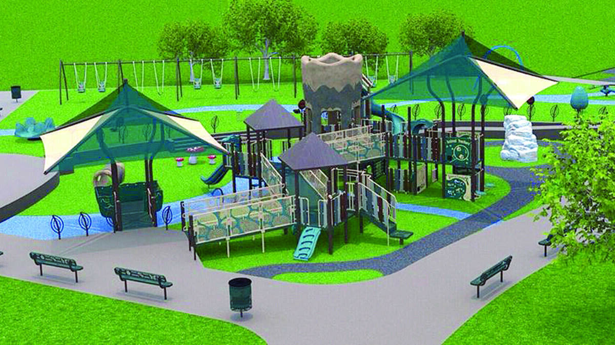 The playground to be built in Atascadero will have a magic forest theme and be tailored to kids with special needs.