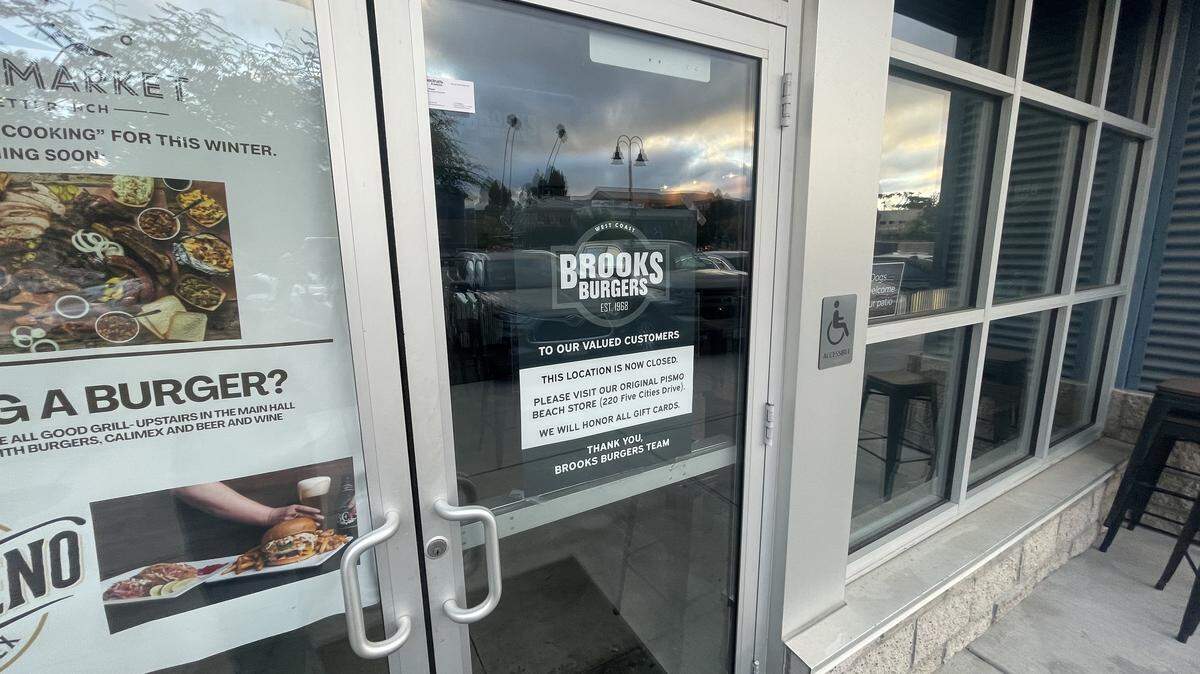 Brooks Burgers at 134 Tank Farm Road shut its doors in September 2025 after three years of business in the SLO Public Market.