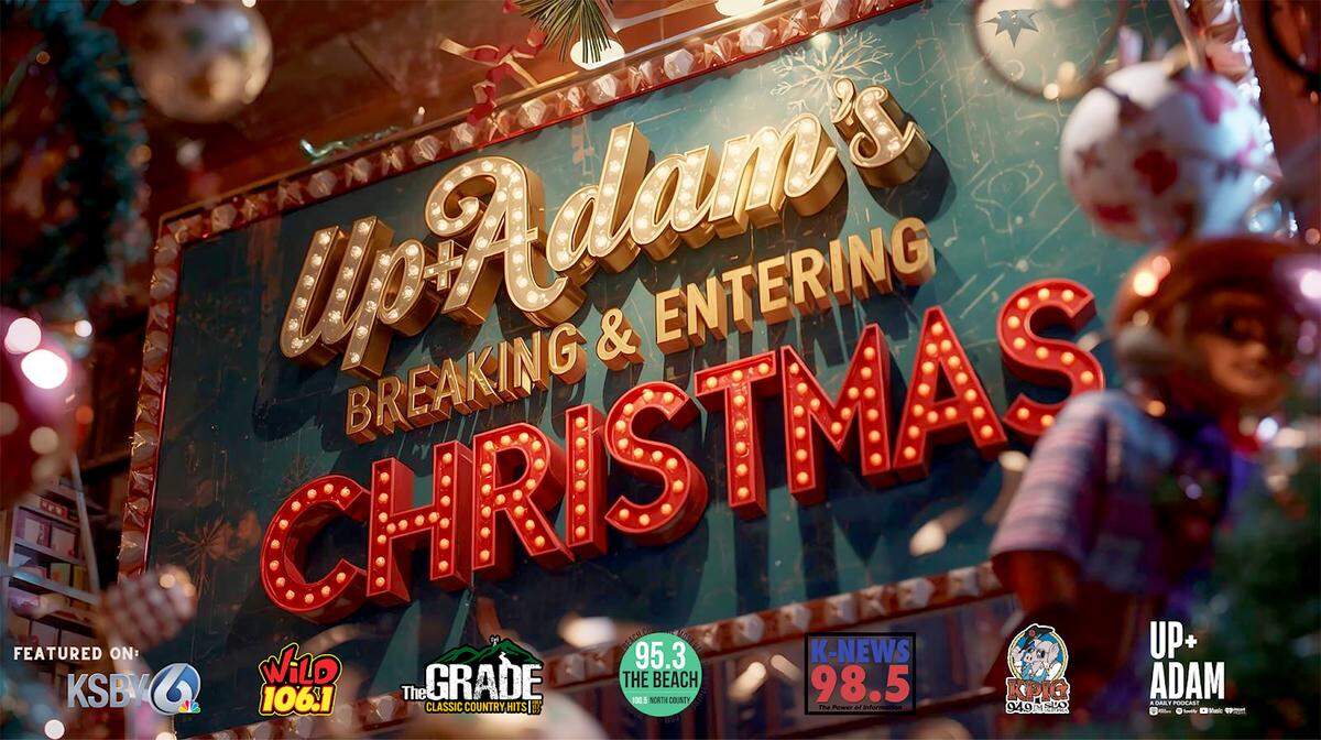 Each holiday season, Up+Adam’s Breaking & Entering Christmas quietly makes a full Christmas happen for one anonymous family in need. Listeners nominate families, Adam Montiel and his crew rally the community, and together they deliver everything: decorations, gifts, groceries and even cash ornaments on the tree.