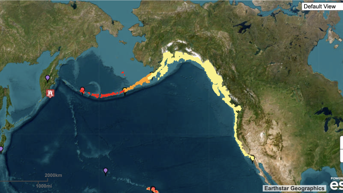 A tsunami watch was issued for the entire coastal area of the West Coast of the United States, including San Luis Obispo County beaches, on July 29, 2025.