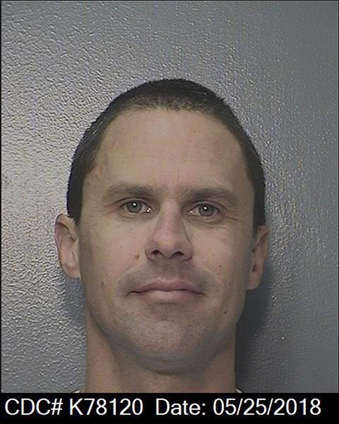 Royce Casey, 43, is seen in a 2018 inmate photo. He is currently incarcerated at Valley State Prison in Chowchilla. Casey was 18 years old when he was convicted in 1997 of first-degree murder in the premeditated slaying of 15-year-old Nipomo resident Elyse Pahler.