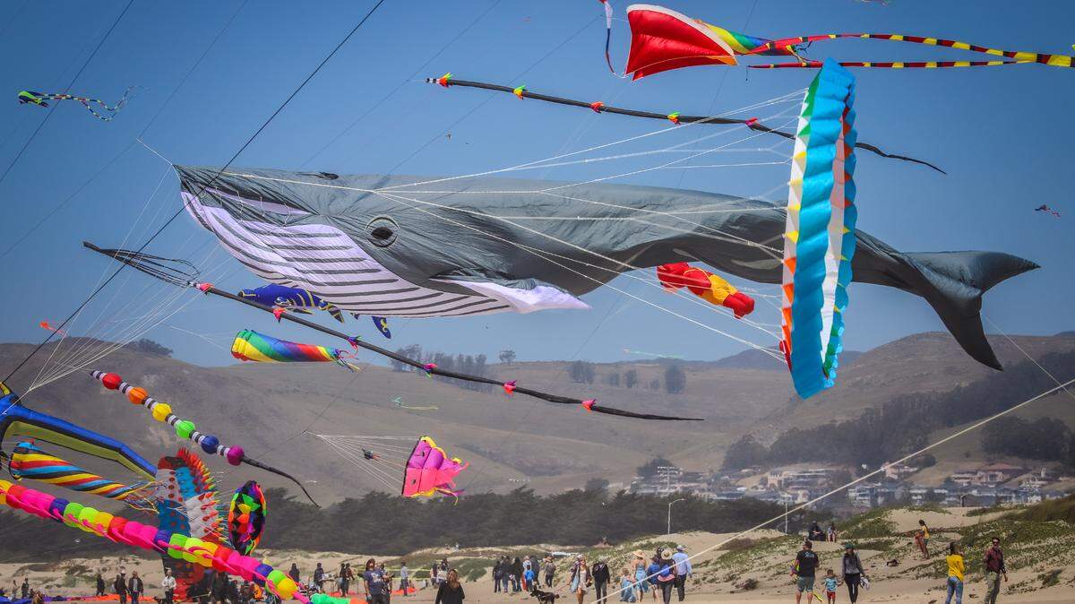 The Morro Bay Kite Festival returned on Saturday, April 30, 2022, after a two-year hiatus. The festival was first created about 16 years ago by local kite shop owner Shaun Farmer.
