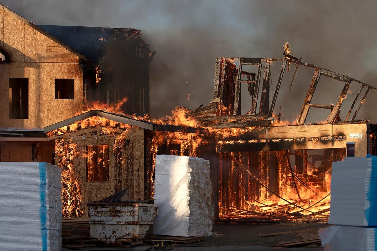 Firefighters responded to a reported house fire in the San Luis Ranch housing development off Froom Ranch Way, Tuesday, June 11, 2024.