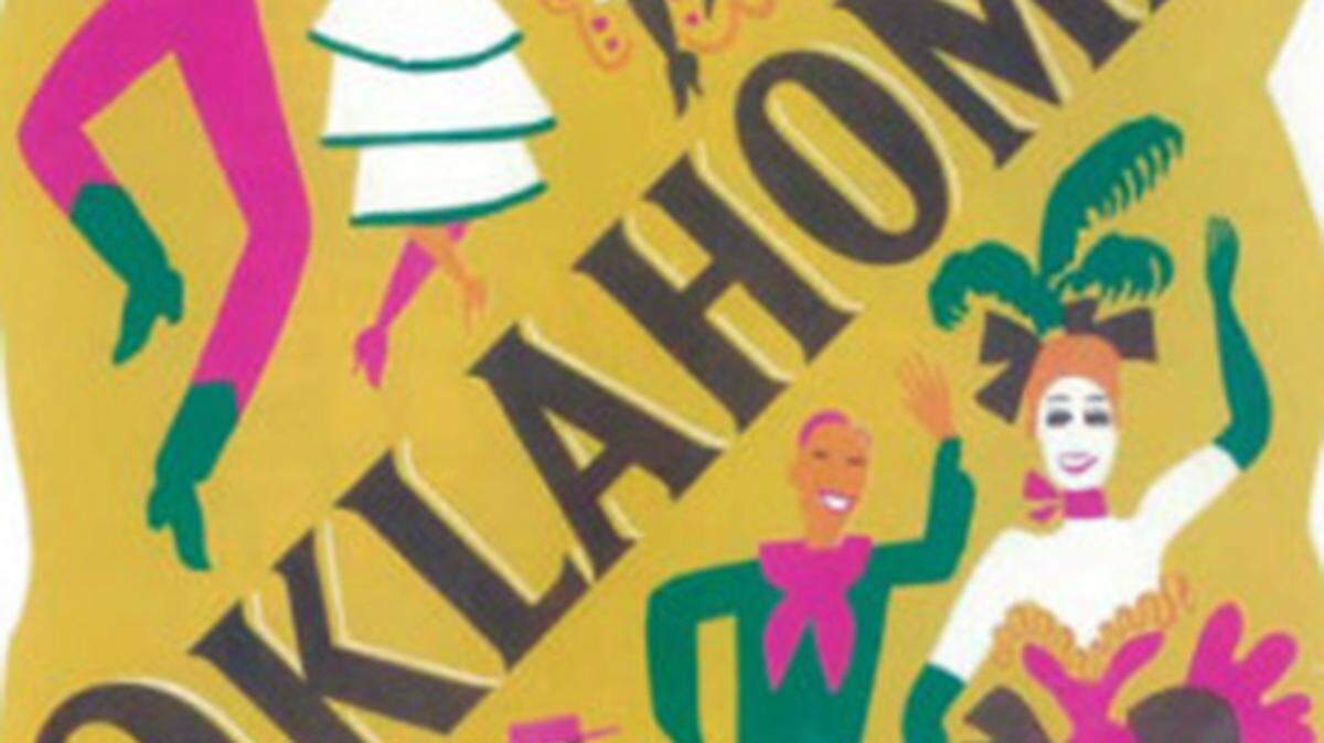 A 1943 poster for "Oklahoma!" on Broadway.